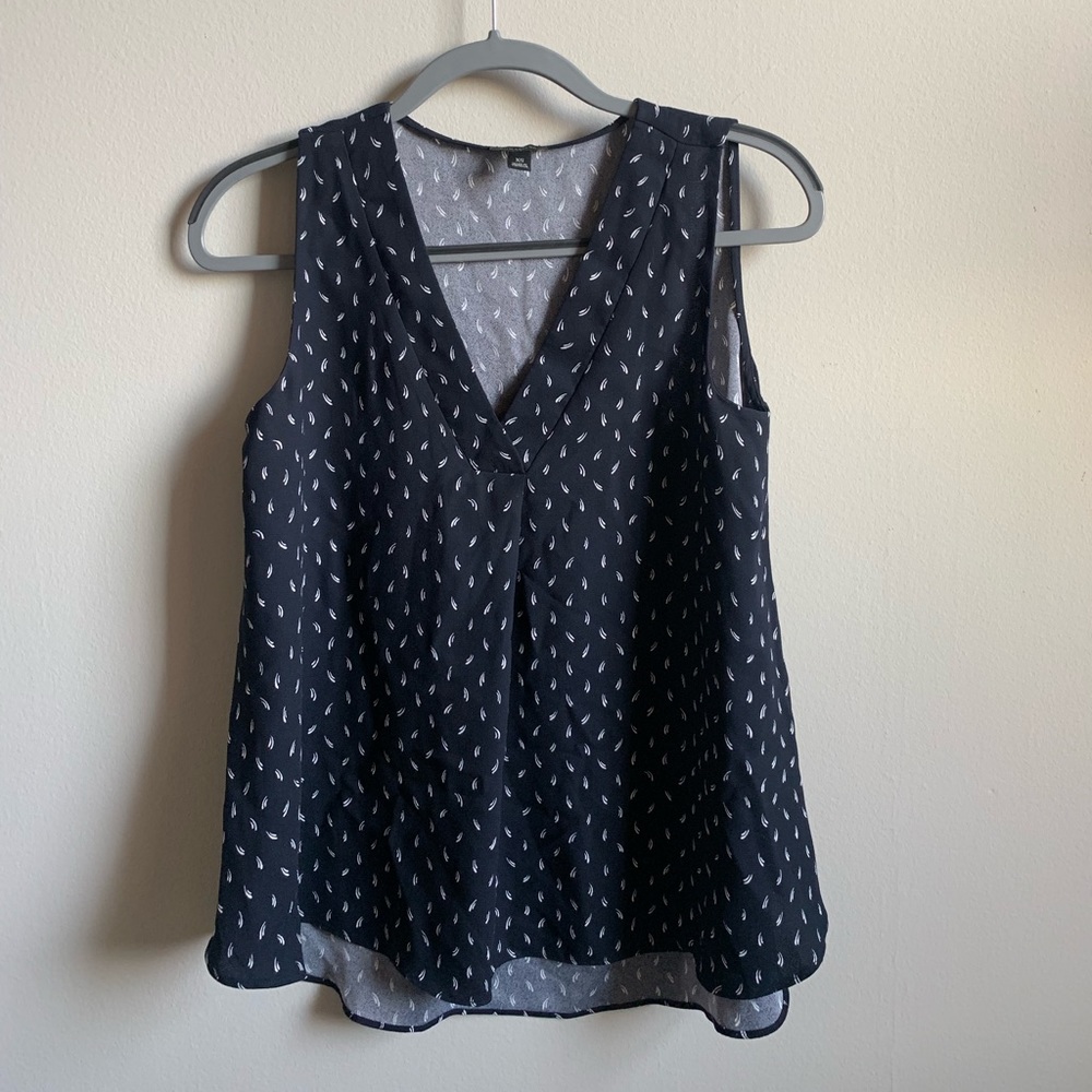 Navy Dressy Tank Top